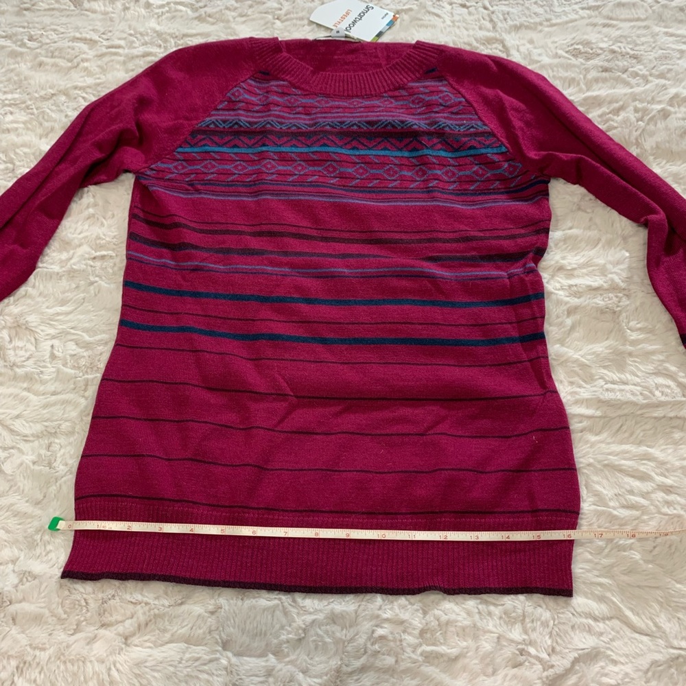 Women’s Smartwool Crewneck Pullover sweater, Berry, M, NWT. - Picture 5 of 10